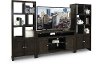 Charcoal Black 3 Piece Modern Entertainment Center - Del Mar