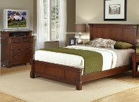Cherry King/Cal-King Headboard & Media Chest - The Aspen