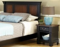 Cherry Full-Queen Headboard, Media Stand & Nightstand Set - Aspen