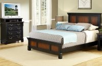 Cherry Queen Bed & Media Chest of Drawers - Aspen