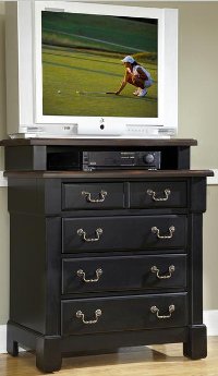 Cherry King-California King Headboard and Media Chest - Aspen-2