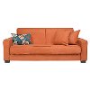 C3-S143-CPR30AAUTMN angelo:Home Rust Upholstered Convert-A-Couch Sofa-1