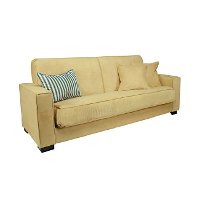 C3-S151-CPR22ABUTTR angelo:Home Butter Yellow Upholstered Convert-A-Couch Sofa-2