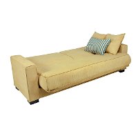 C3-S151-CPR22ABUTTR angelo:Home Butter Yellow Upholstered Convert-A-Couch Sofa-3