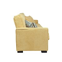 C3-S151-CPR22ABUTTR angelo:Home Butter Yellow Upholstered Convert-A-Couch Sofa-4