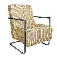 340MC-CTG20-SFAMGLD Angelo Home angelo:Home Striped Marigold Upholstered Chair-2