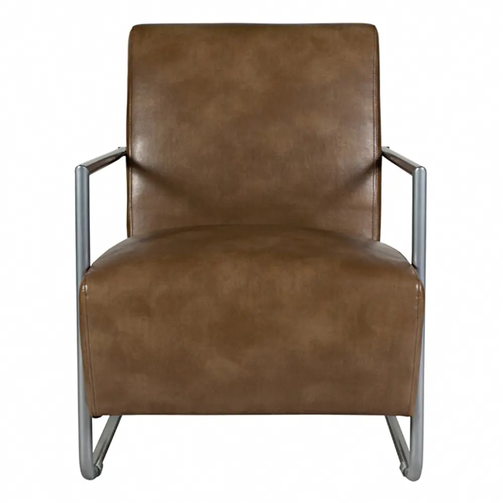 Angelo Home angelo:Home Chocolate Brown Renu Leather-Like Chair-1