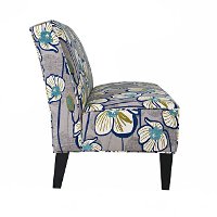 ARI-LX-PFL16AGRAY angelo:Home Gray Floral Upholstered Settee-3