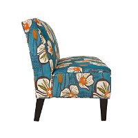 ARI-LX-PFL64ATEAL Angelo Home angelo:Home Teal Floral Upholstered Settee-3