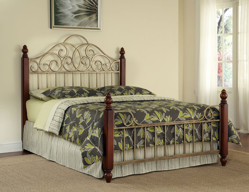 Gold King Metal Bed St Ives Rc Willey Furniture
