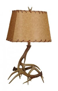 Resin Antler Table Lamp