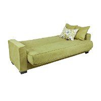 C4-S146-CPR62AGREEN angelo:Home Green Upholstered Convert-A-Couch Sofa-3