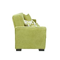 C4-S146-CPR62AGREEN angelo:Home Green Upholstered Convert-A-Couch Sofa-4
