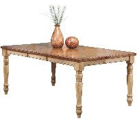 Almond and Wheat Dining Room Table - Quails Run