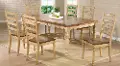 Quails Run Light Brown Two Tone 5 Piece Dining Set with Rectangle Table