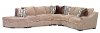 Stone Brown Casual Contemporary 4-Piece Sectional - Monarch