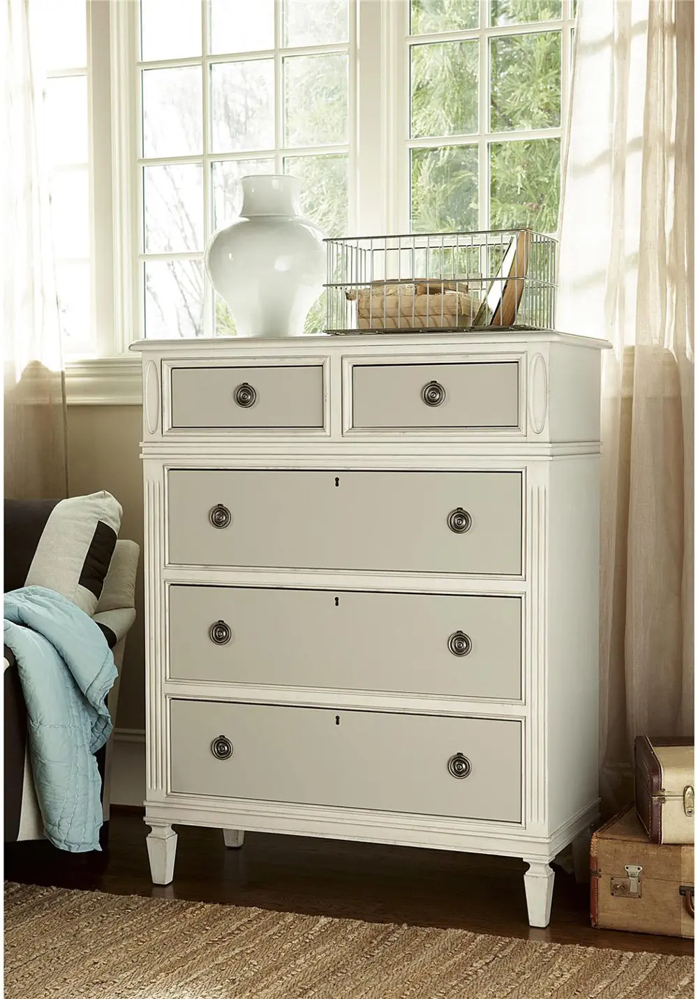 Abingdon Putty Chest of Drawers-1
