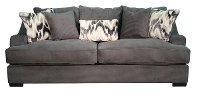Casual Modern Charcoal Gray Sofa - Spartan