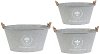 Medium Oval Fleur de Lis Planter with Handles