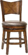 Jenkins Brown Swivel Counter Height Stool