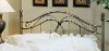164HKR Antique Pewter Metal King Headboard - Milano