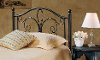 1014HTWR Antique Brown Metal Twin Headboard - Milwaukee