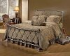 1298BFR Pewter Full Metal Bed - Silverton
