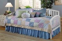 1109DBLHTR White Twin Daybed with Roll Out Trundle - Carolina