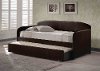 1613DBT Contemporary Brown Twin Daybed with Trundle - Springfield