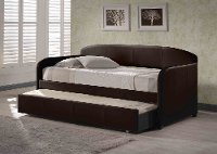 Contemporary Brown Twin Daybed with Trundle - Springfield