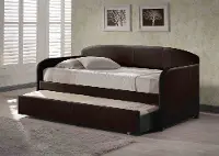 Contemporary Brown Twin Daybed with Trundle - Springfield