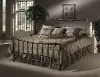 Contemporary Pewter Queen Metal Bed - Edgewood