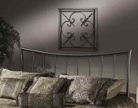 1333HFQR Pewter Queen Metal Headboard - Edgewood