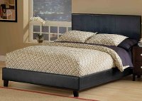 1610BQR Black Queen Platform Bed - Harbortown