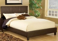1611BKR Brown King Platform Bed - Harbortown