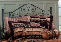 1403HFQR Black Queen Metal Headboard - Harrison