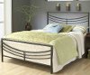 1503BFR Brown Full Metal Bed - Kingston