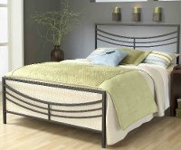 1503BFR Brown Full Metal Bed - Kingston