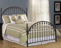 1038BFR Brushed Bronze Full Metal Bed - Kirkwell