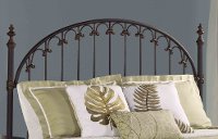 1038HFQR Brushed Bronze Queen Metal Headboard - Kirkwell