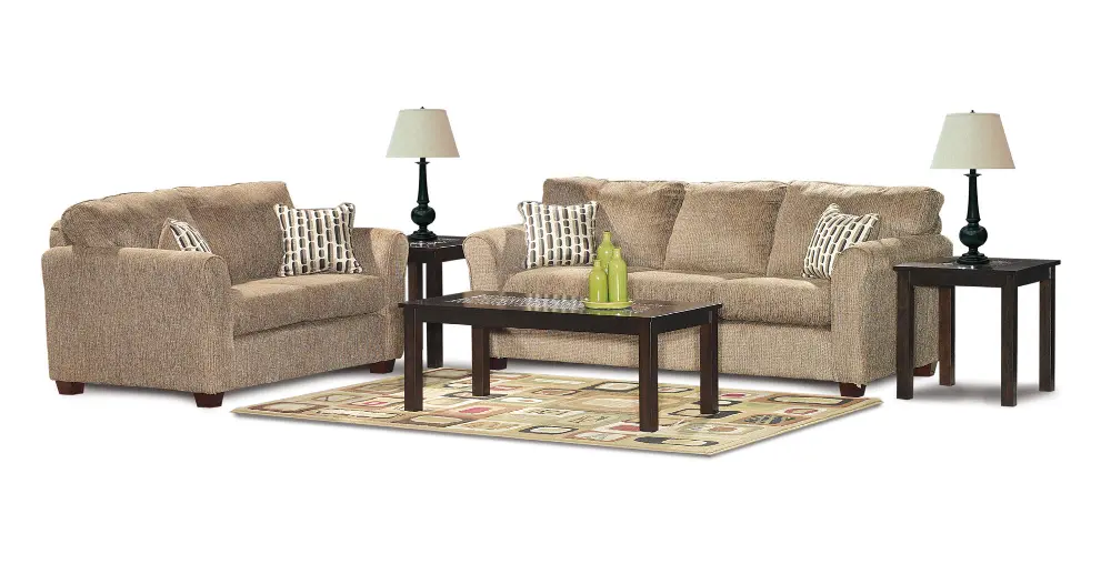 Natural Casual Contemporary 7 Piece Room Group - Wall St. -1