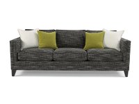 90 Gray Upholstered Sofa