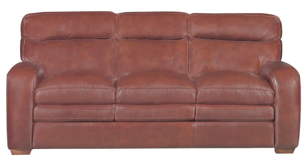 Bixby 85 Inch Brown Leather-Match Sofa-1