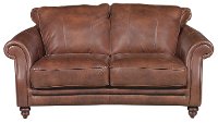70 Inch Tobacco Leather Loveseat