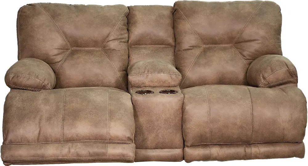 4389 122849 132849 Brandy Brown Manual Reclining Loveseat - Voyager Collection-1