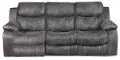 4311/1227-28/3027-28 Catalina 90 Inch Steel Gray Performance Fabric Reclining Sofa