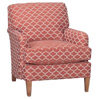 Keener 33 Coral Upholstered Accent Chair