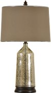 31 Inch Tan Mercury Glass Table Lamp