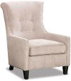 Classic Taupe Modern Accent Chair - Acacia