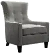 Clearance Acacia Mercury Gray Accent Chair